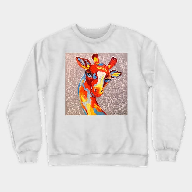 Giraffe Crewneck Sweatshirt by OLHADARCHUKART